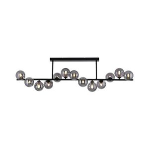 Schöner Wohnen 14505-18 - LED luster na tyči DUBAI 13xG9/3W/230V čierna/dymová 14505-18 vyobraziť