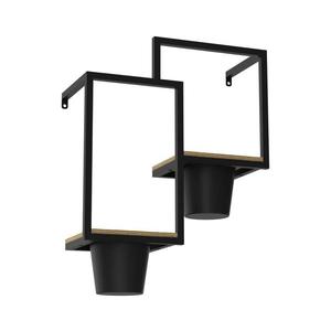 Nástenný kvetináč 46x36 cm čierna 8092 vyobraziť