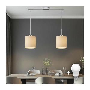 Eglo - LED luster na lane TUNJA 2xE27/60W/230V krémový 1xEG32519+2xEG32912 vyobraziť