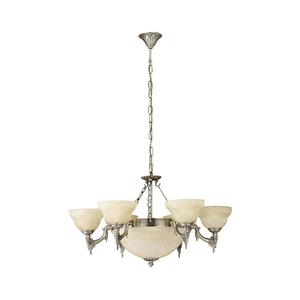 EGLO 85858 - Luster na reťazi MARBELLA 9xE14/60W alabastrové sklo 85858 vyobraziť