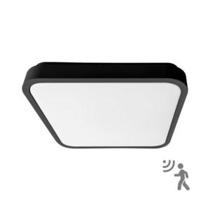 Brilagi - LED kúpeľňové stropné svietidlo so senzorom ZENNA LED/12W/230V 24x24 cm IP44 čierna BRW3094-12W/HF/CR vyobraziť