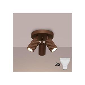 Brilagi - LED bodové svietidlo CRESTO 3xGU10/10W/230V hnedá BR.1967 vyobraziť