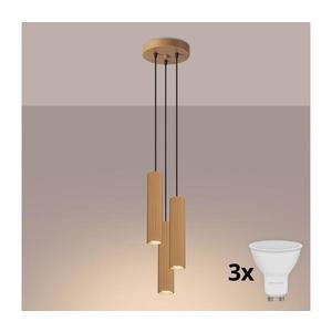 Brilagi - LED závesný luster na lanku CRESTO 3xGU10/10W/230V zlatý BR.1557 vyobraziť
