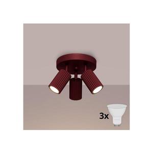 Brilagi - LED bodové svietidlo CRESTO 3xGU10/10W/230V bordové BR.1928 vyobraziť