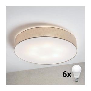 Brilagi - LED stropné svietidlo SIRIJA 6xE27/60W/230V, priemer 80 cm, béžové 8590828019480 vyobraziť
