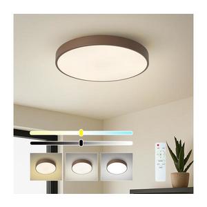Brilagi - LED stmievateľné stropné svietidlo POOL LED/48W/230V 3000-6000K 40 cm hnedá s diaľkovým ovládaním BRI692 vyobraziť