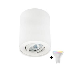 Zuma Line 20038-WH - LED RGBW stmievateľné bodové svietidlo RONDOO 1xGU10/6W/230V, biele, s diaľkovým ovládačom ZL0143+AI2383 vyobraziť