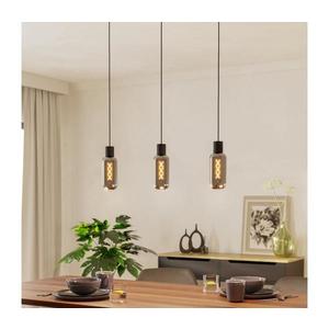Eglo 901005 - Luster na lanku MAIONE 3xE27/4W/230V čierna/dymová 901005 vyobraziť