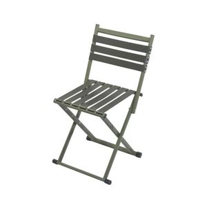 Skladacia kempingová stolička s operadlom zelená 13437 vyobraziť