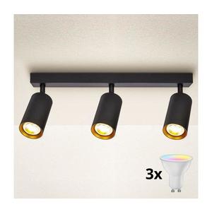 Brilagi - LED stmievateľné bodové svietidlo SELE 3xGU10/6W/230V čierna/zlatá BG0631+3xAI2383 vyobraziť