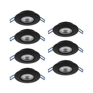 Eglo 300191 - SADA 7xLED zapustených svietidiel GEDREZ LED/4, 9W/230V pr. 9 cm čierna 300191 vyobraziť