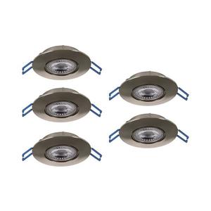 Eglo 300194 - SADA 5x LED zapustené stropné svietidlo GEDREZ LED/4, 9W/230V pr. 9 cm chróm 300194 vyobraziť