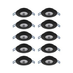 Eglo 300192 - SADA 10xLED Podhľadové svietidlo GEDREZ LED/4, 9W/230V pr. 9cm čierne 300192 vyobraziť