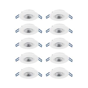 Eglo 300187 - Sada 10× LED zapustených svietidiel GEDREZ LED/4, 9W/230V pr. 9 cm biela 300187 vyobraziť