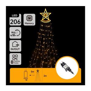 B.V. - LED vonkajšia vianočná dekorácia LED/3, 6W/230V 2m IP44 teplá biela B10303Q7C vyobraziť