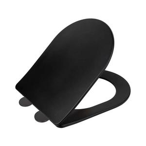WENKO 26029100 - toaletné sedadlo GALATI 46x36 cm čierne 26029100 vyobraziť