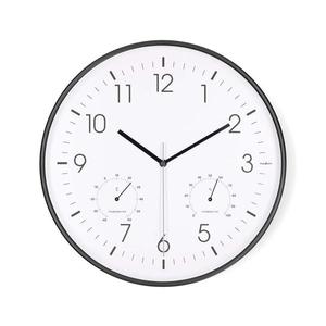 CLWA4226BK - Nástenné hodiny s teplomerom a vlhkomerom, priemer 30, 5 cm, 1xAA, čierna CLWA4226BK vyobraziť