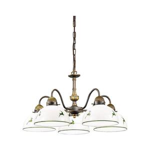 Kolarz 731.85.100 - Luster na reťazi NONNA 5xE27/75W/230V jelene zelená 731.85.100 vyobraziť