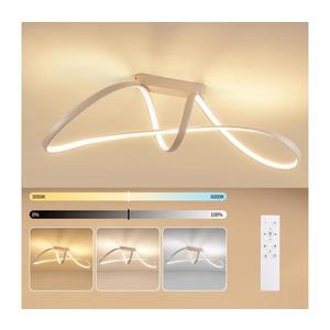 Brilagi-LED Stmievateľný prísadený luster TWISTER LED/60W/230V 3000-6000K béžový + diaľkové ovládanie BRI725 vyobraziť