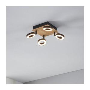 Eglo 901205 - LED bodové svietidlo RIELVES 4xLED/4, 2W/230V čierna/hnedá 901205 vyobraziť