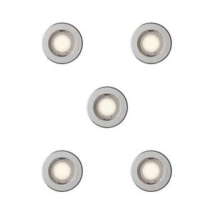 Philips - SADA 5 ks zapustených stropných svietidiel PERIDOT, 1x GU10/7W/230V, strieborná 872110303717600 vyobraziť