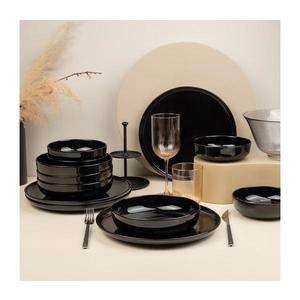 12-dielna jedálenská sada čierna/porcelán 710KTP9754 vyobraziť