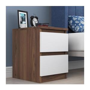 Nočný stolík WALNUT 46, 8x35 cm hnedá/biela 893RAN5302 vyobraziť