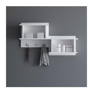 Nástenný vešiak s policou NIZZA 51, 8x100 cm biela 550ARN1206 vyobraziť