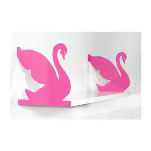 Nástenná polica KUGU 20x60 cm ružová/biela 775DCM1637 vyobraziť