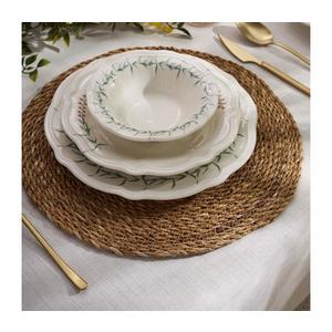 Jedálenská sada 24 ks biela/zelená/porcelán 520ZNO1105 vyobraziť