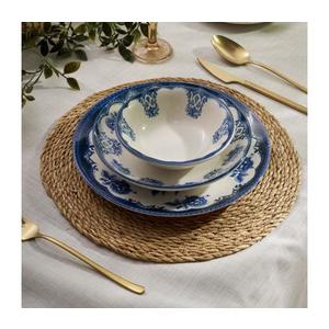 Jedálenská sada 24 ks modrá/biela/porcelán 520ZNO1104 vyobraziť