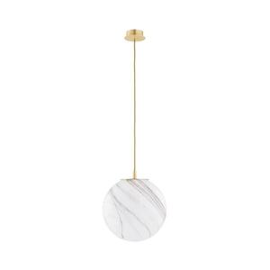 Argon 8448 - Luster na lanku ALMIROS 1xE27/15W/230V pr. 30 cm alabaster zlatá 8448 vyobraziť