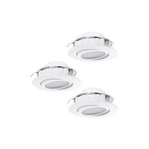 Eglo 78755 - SADA 3x LED Podhľadové svietidlo PINEDA 1xLED/6W/230V 3000K biela 78755 vyobraziť