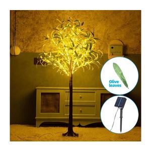 B.V. - LED Solárna dekorácia 150xLED/3, 2m IP65 teplá biela olive B1020137O vyobraziť