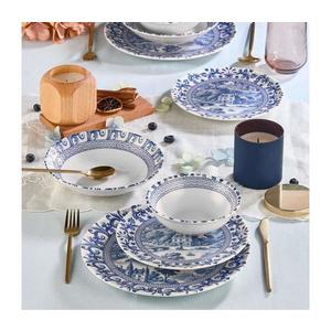 24-dielna jedálenská súprava, biela/modrá, porcelán 430KSV6126 vyobraziť