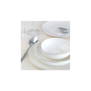 Jedálenská súprava 24 ks biela/strieborná/porcelán 311MBL1110 vyobraziť