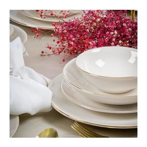 Jedálenská súprava 24 ks biela/zlatá/porcelán 858CMR1319 vyobraziť