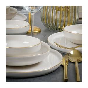 Jedálenská súprava 18 ks biela/zlatá/porcelán 858CMR1316 vyobraziť