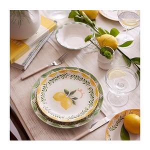 Jedálenská súprava 24 ks žltá/biela/zelená/porcelán 710KTP3120 vyobraziť