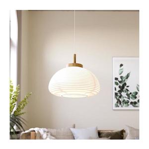 Eglo 44065 - Závesné svietidlo na lanku SUMMERHILL 1xE27/40W/230V pr. 55 cm biela/béžová 44065 vyobraziť
