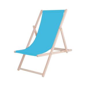 Záhradné ležadlo modré/buk PSWLBL vyobraziť