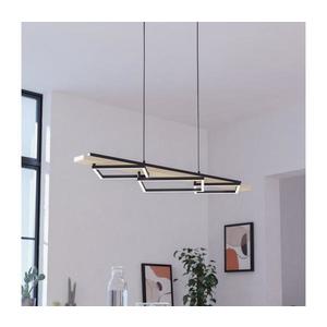 Eglo 901927 - LED závesný stropný luster na lane BOYAL 2xLED/13W/230V+LED/16W čierna/béžová 901927 vyobraziť