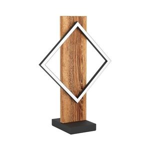 Eglo 901937 - LED Stolná lampa BOYAL LED/13W/230V čierna/hnedá 901937 vyobraziť