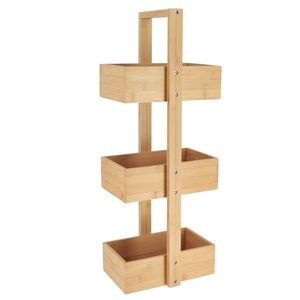 Bambusový regál LAMBIE 66 cm hnedý vyobraziť