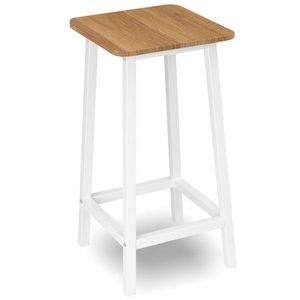 Barová stolička Kent biela/dub prírodný vyobraziť