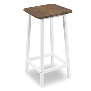 Barová stolička Kent biela/dub rustikálny vyobraziť