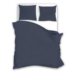 Bavlněné saténové povlečení Fashion 013 160x200 cm + 2x 70x80 cm indigo vyobraziť