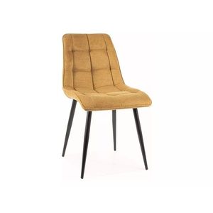 Čalúnená jedálenská stolička Chic Brego žltá vyobraziť