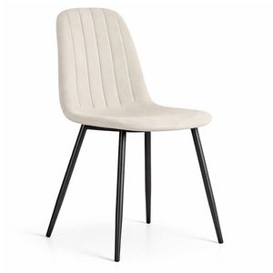 Čalúnená jedálenská stolička Lumo béžová vyobraziť