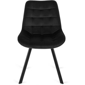 Čalúnená jedálenská stolička RICKY čierna vyobraziť